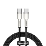 Baseus - Cavo USB C Baseus CATJK D01 CAFULE Metal 5A Black e Silver