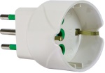 Fme Fortek - Adattatore Fme Fanton 82600 E con spina italiana 10A Bianco