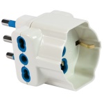Fme Fortek - Adattatore Fme Fanton 82640 E con spina italiana 16A Bianco