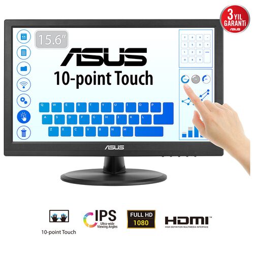 Monitor Asus 90LM09V1 B01170 VT169HE Touch Black
