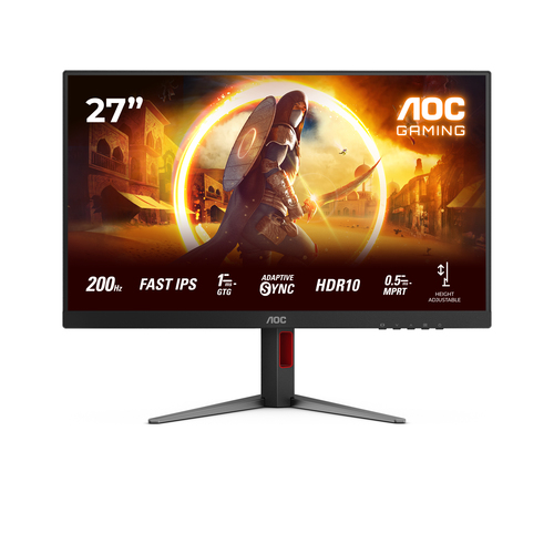 Monitor Aoc 27G4HA Pivot Black e Red