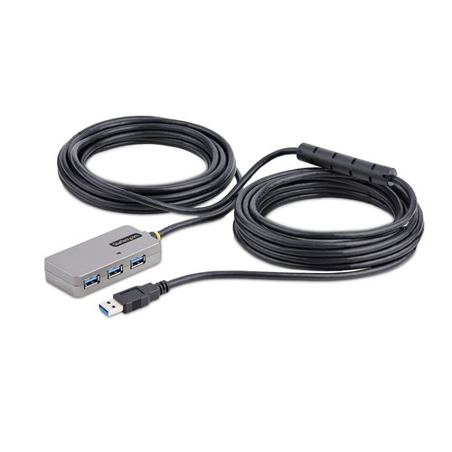 Cavo USB Startech.Com U01043 USB EXTENDER 3.0 Prolunga Black e Silver