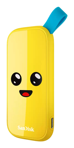 SSD esterno Sandisk SDSSDE30 1T00 G25F FORTNITE Peely Yellow