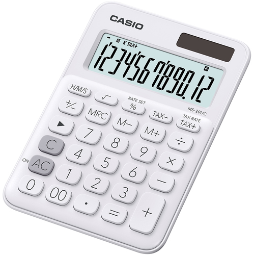 Calcolatrice Casio MS 20UC WE MS SERIES White