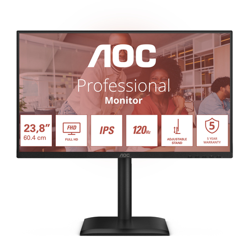 Monitor Aoc 24E4U PROFESSIONAL Pivot Black