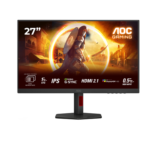 Monitor Aoc U27G4R Black e Red