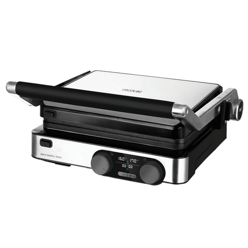 Griglia elettrica Cecotec 03099 ROCK NGRILL Dual Inox e Black