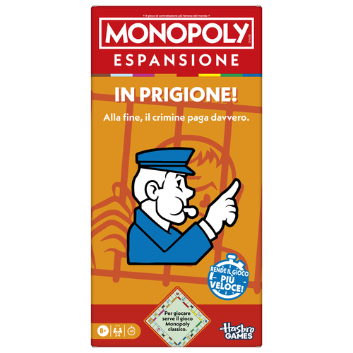 Gioco Hasbro G0719103 MONOPOLY Espansione In Prigione! per gioco