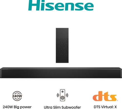 Soundbar Hisense 20012730 HS SERIES 2.1 Subwoofer Wireless HS2100 Blac