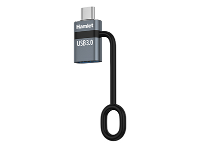 Adattatore computer Hamlet XAD LCM AF USB C to USB A Gray