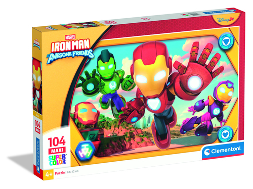 Puzzle Clementoni 23778 MARVEL IRON MAN AWESOME FRIENDS Maxi Super Col