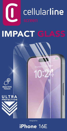 Protezione schermo Cellular Line TEMPGLASSIPHSE4 IPHONE IMPACT GLASS 1