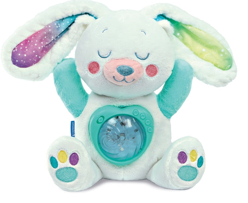 Peluche Clementoni 17588 BABY Lepre artica Fiocco con proiettore auror