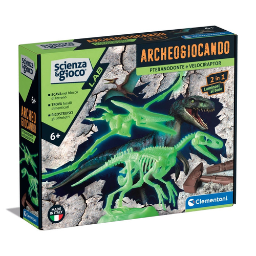Gioco educativo Clementoni 19375 SCIENZA E GIOCO Pteranodonte e Veloci