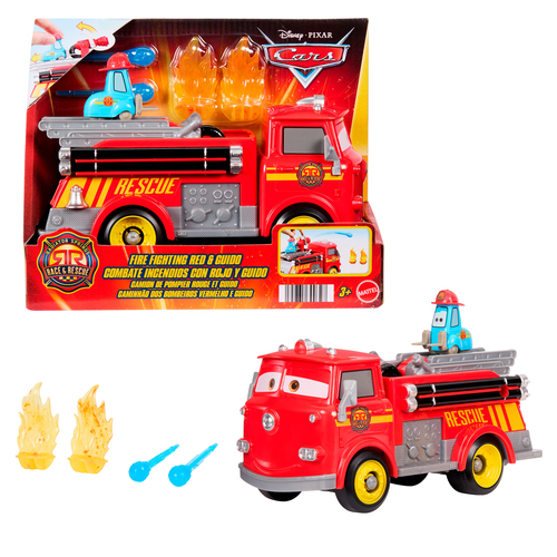 Playset personaggio Mattel JFL54 DISNEY CARS Camion Sfreccia e Soccorr