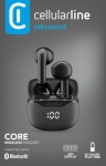 CELLULAR LINE - Auricolari microfono bluetooth Cellular Line BTCORETWSK CORE Tws Black