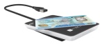 Techly - Lettore smart card Techly I CARD CAM CIE Black e White