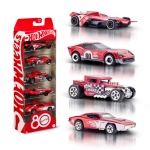 Mattel - Set auto modelli Mattel JGK08 HOT WHEELS 80° anniversario Rosso