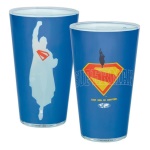 Paladone - Bicchiere Paladone PP14861SMT DC COMICS SUPERMAN Logo Glass Blu