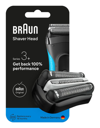 Testina ricambio rasoio Braun 32B SERIES 3+ Black