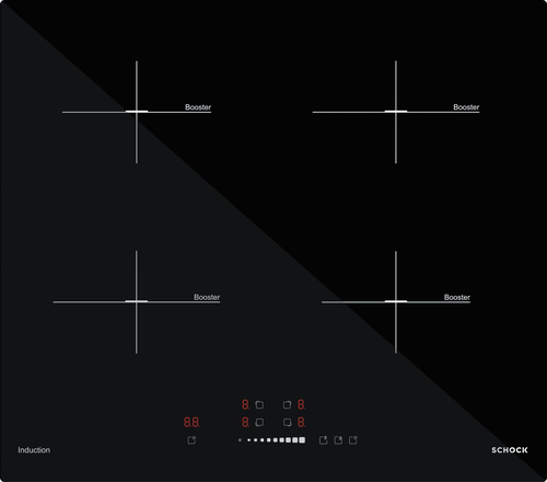 Piano cottura induzione Schock STI64BK3 Black