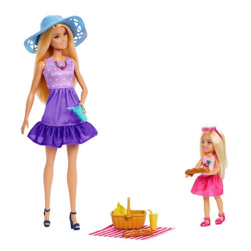 Set bambola Mattel JBF43 BARBIE Family & Friends Picnic