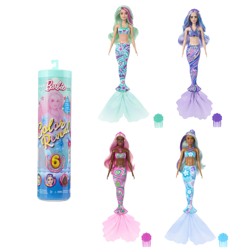 Bambola Mattel HRK12 BARBIE Sirena Color Reveal Assortito