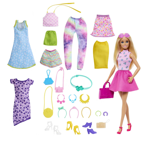 Set bambola Mattel HKB07 BARBIE con vestiti e accessori