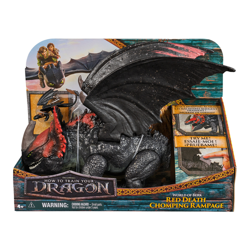 Personaggio Spin Master 6072650 DRAGONS Drago Morte Rossa Furia Divora