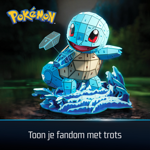 Puzzle Spin Master 6075064 POKÉMON Squirtle 4D Build
