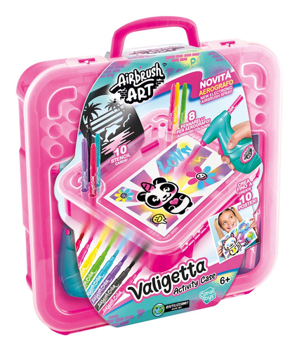 Set creativo valigetta con aerografo Rocco Giocattoli 20983408 AIRBRUS