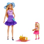 Mattel - Set bambola Mattel JBF43 BARBIE Family & Friends Picnic