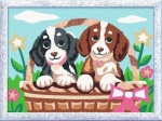 Ravensburger - Set per dipingere Ravensburger 12023060 CREART Pic Nic con i cuccioli