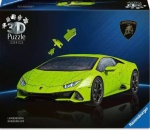 Puzzle Ravensburger 12008037 3D Lamborghini Huracan EVO Verde