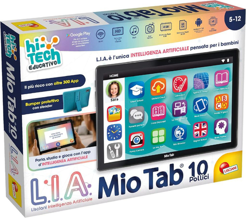 Tablet Lisciani 114221 HI TECH Mio Tab L.I.A. Black e Blue