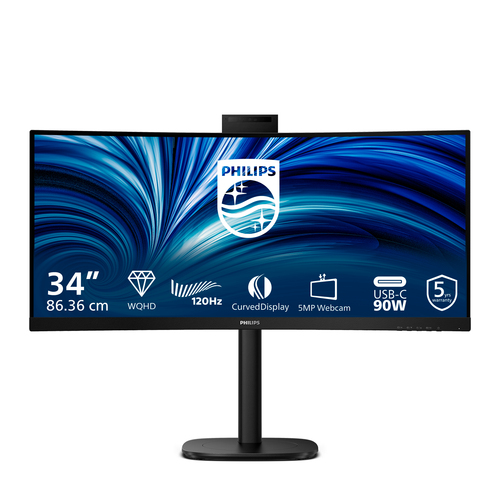 Monitor Philips 34B2U3600CH 00 3000 SERIES Curvo Black