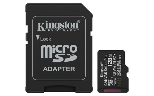 Scheda di memoria Kingston SDCS3 128GB CANVAS SELECT PLUS Gen3
