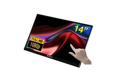 Monitor Verbatim 49591 PMT 14 Touchscreen Black