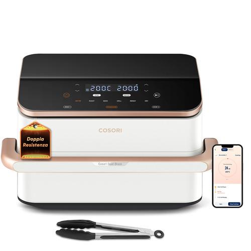 Friggitrice ad aria Cosori CAF TF101S WEUR Dual Blaze Twinfry White e 