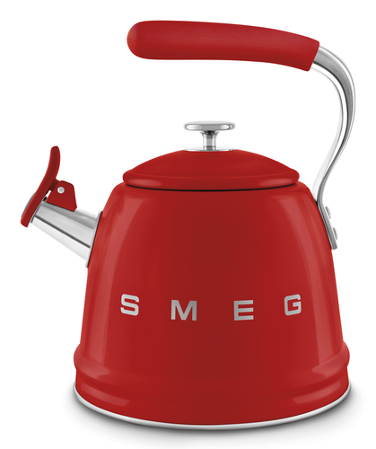 Bollitore Smeg WKF01RD 50 STYLE con fischietto Rosso