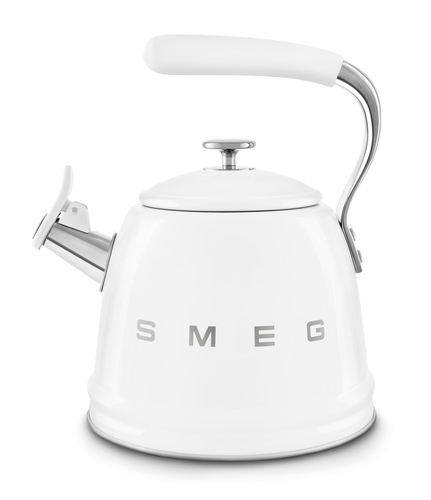 Bollitore Smeg WKF01WH 50 STYLE con fischietto Bianco