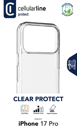 Cover Cellular Line CLEARDUOIPH17PROT IPHONE 17 Pro CLEAR STRONG Clear