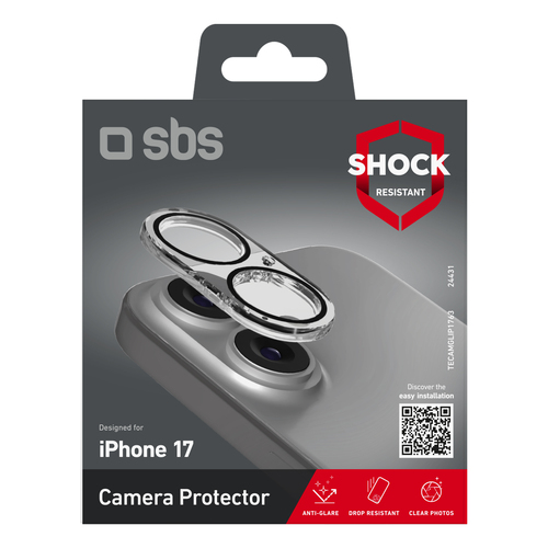 Protezione schermo Sbs TECAMGLIP1763 IPHONE CAMERA LENS PROTECTOR 17 C