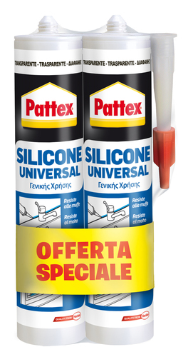 Silicone acetico Pattex 2236271 universale Trasparente