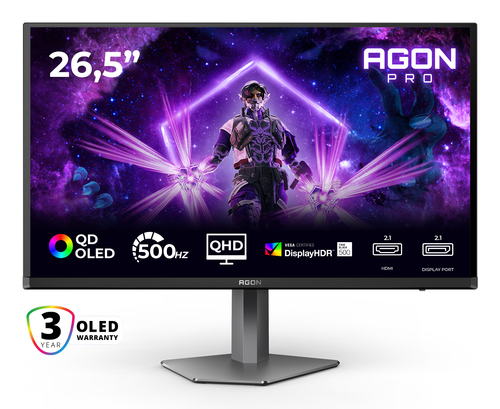 Monitor Aoc AG276QKD2 AGON PRO Black e Gray
