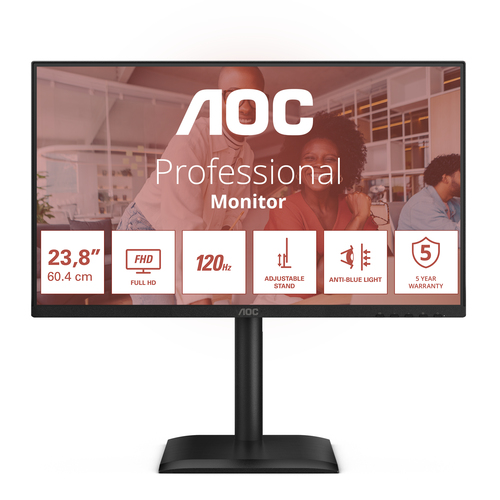 Monitor Aoc 24E4CV Pivot Black