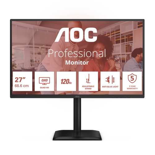 Monitor Aoc Q27E4CV Pivot Black