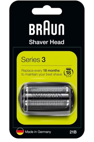 Testina ricambio rasoio Braun 736879 SERIES 3 21B Shaver Head Black