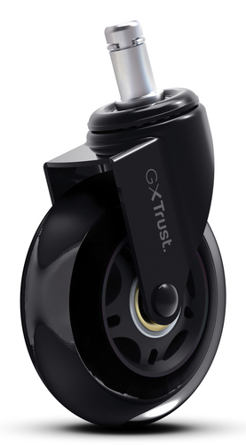 Ricambio originale Trust 25804 GXT 702 Chair Wheels Led Gel Clear Blac