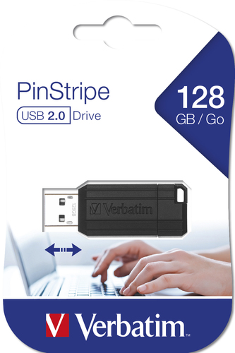 Chiavetta USB Verbatim 49071 PINSTRIPE Black